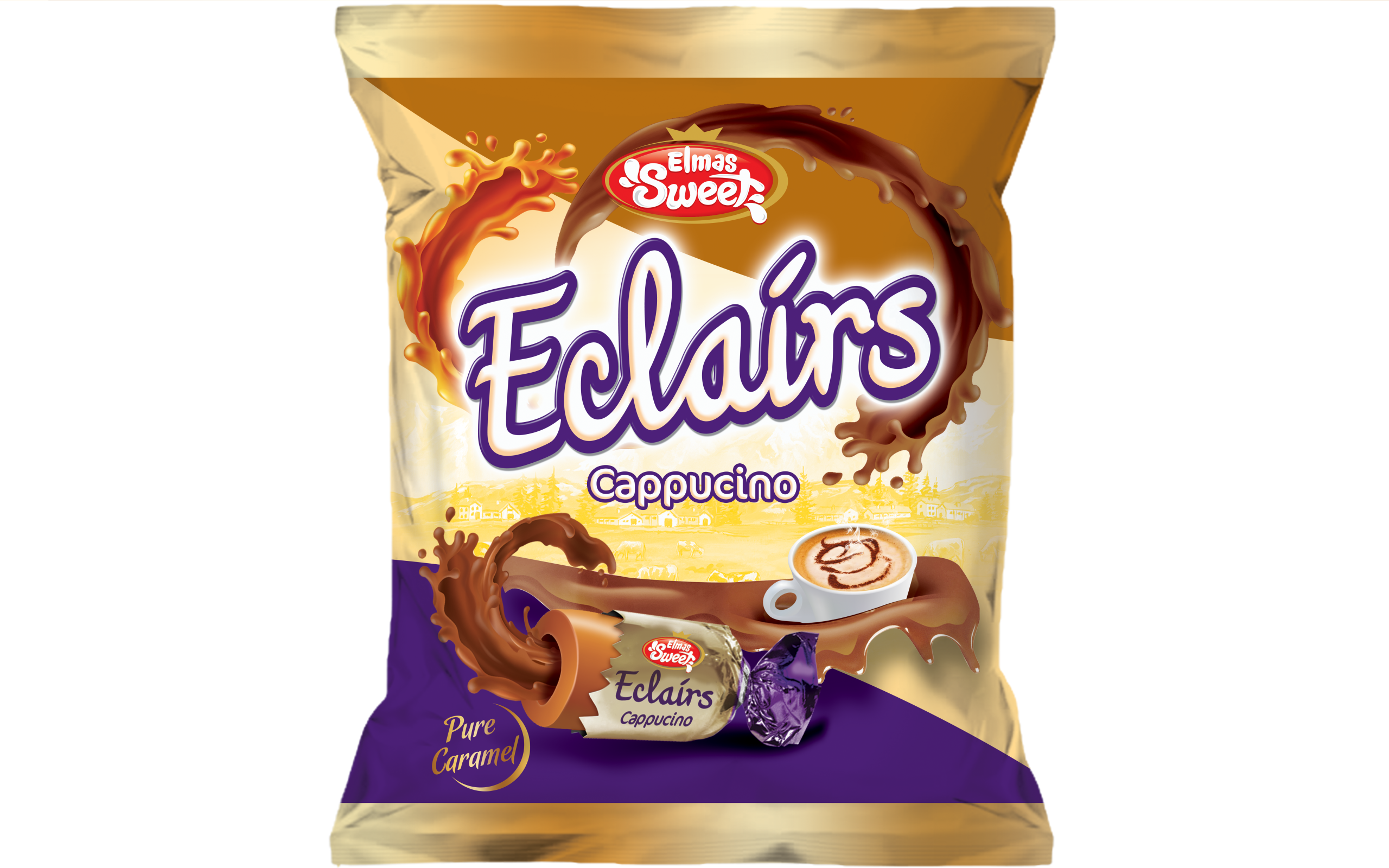 ELMAS SWEET ECLAIRS 1KG POSET Cappucino
