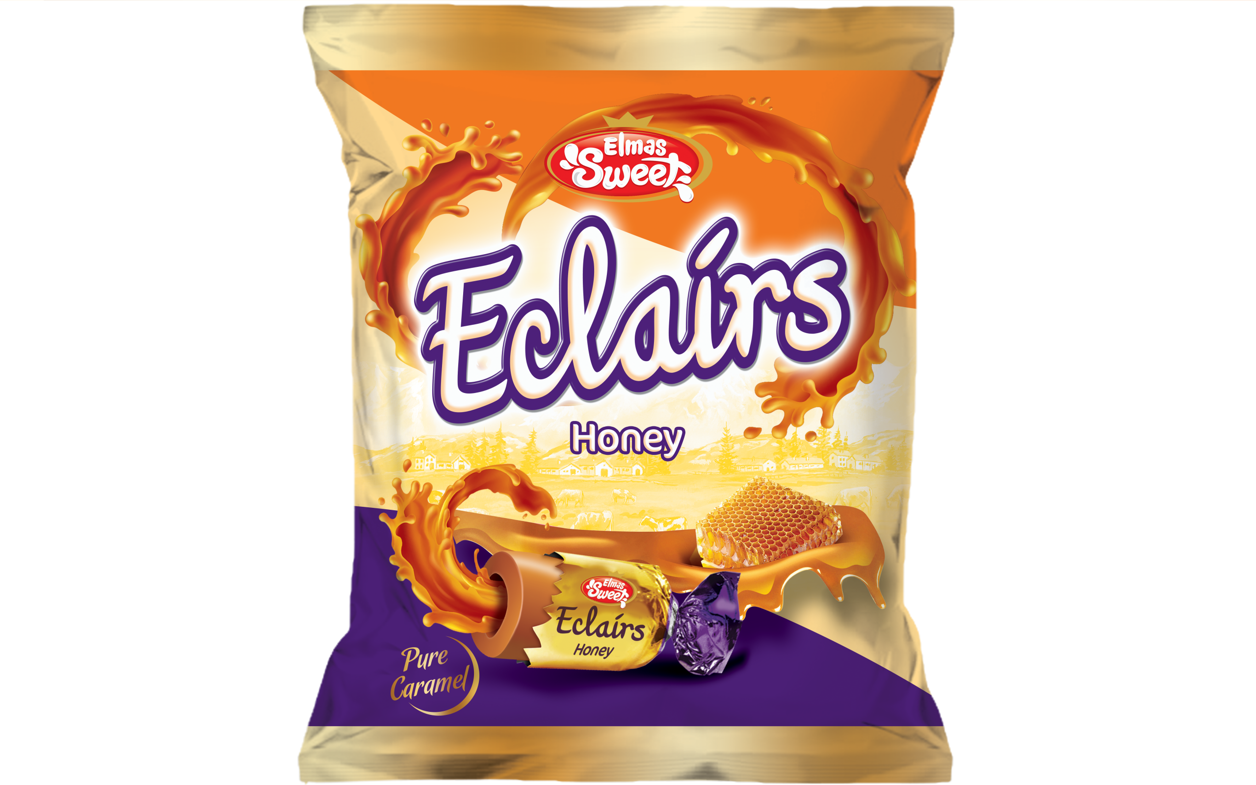 ELMAS SWEET ECLAIRS 1KG POSET Honey copy