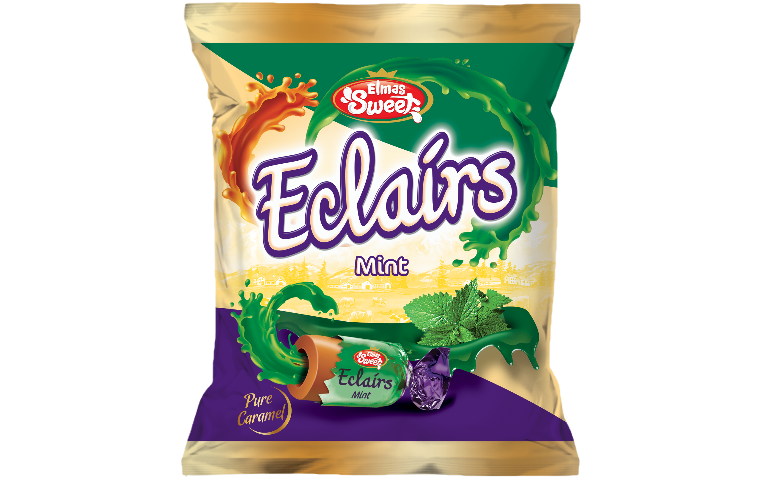 ELMAS SWEET ECLAIRS 1KG POSET Mint copy